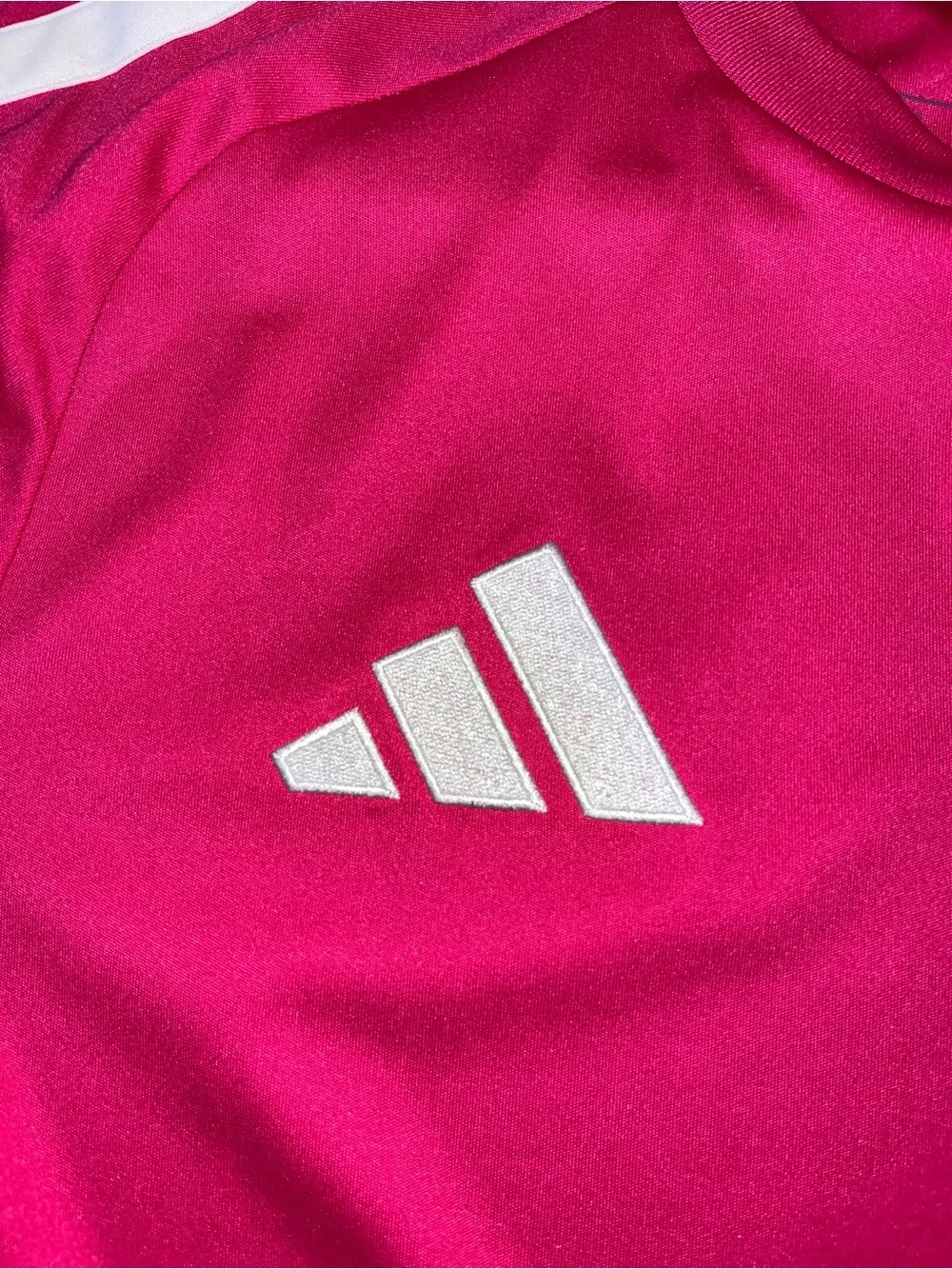 adidas Mexico Bright Pink Soccer Jersey with Multicolor Panels